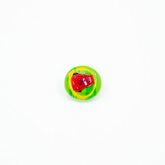 Shank button - Disney Cars green 17mm