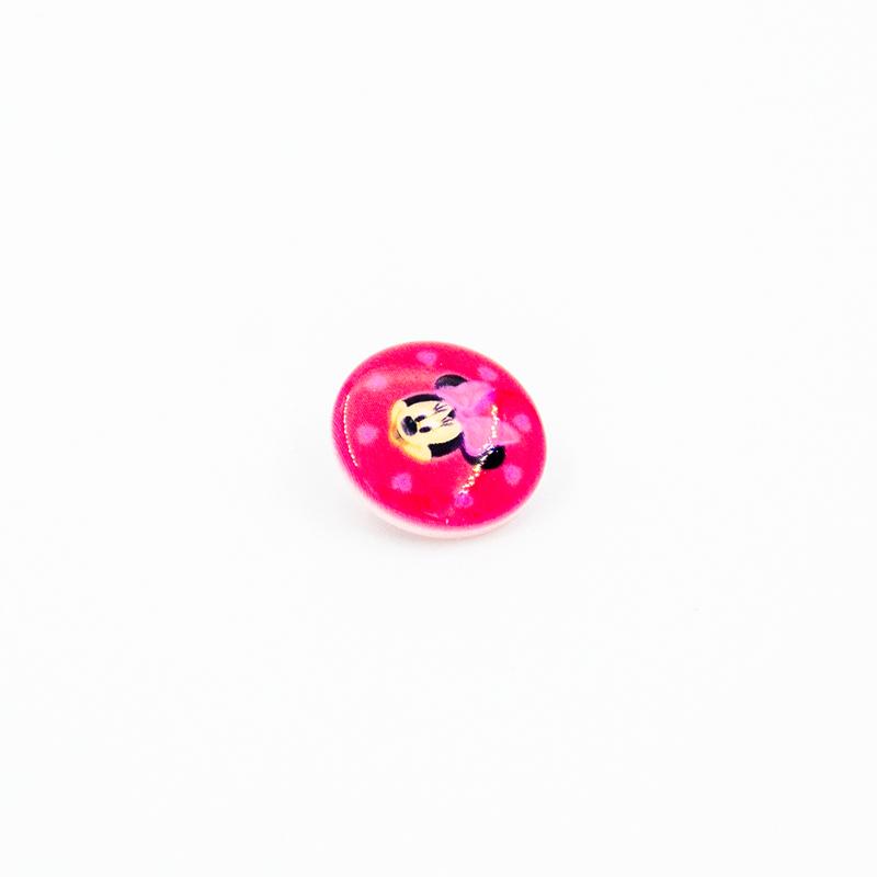 Bouton Ösennopf - Disney Minnie rose 17 mm