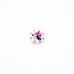 Bouton poussoir - Disney Minnie blanc 17 mm