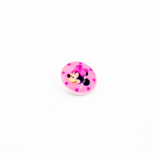 Eyelet button - Disney Minnie pink 17mm