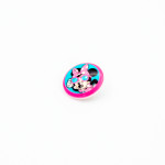 Shank button - Disney Minnie turquoise 20mm
