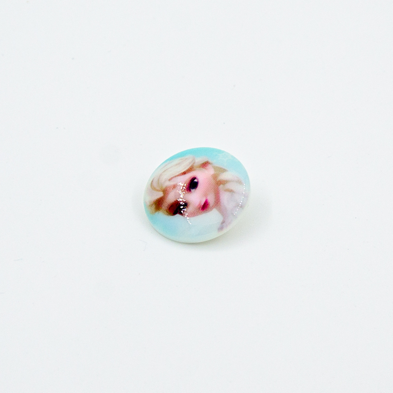 Shank button - Disney Elsa light blue 20mm
