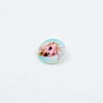 Shank button - Disney Elsa light blue 20mm