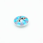 Shank button - Disney Olaf turquoise 25mm
