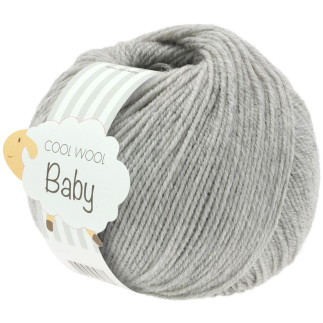 Lana Grossa - Cool Wool Baby gris clair chiné (206)