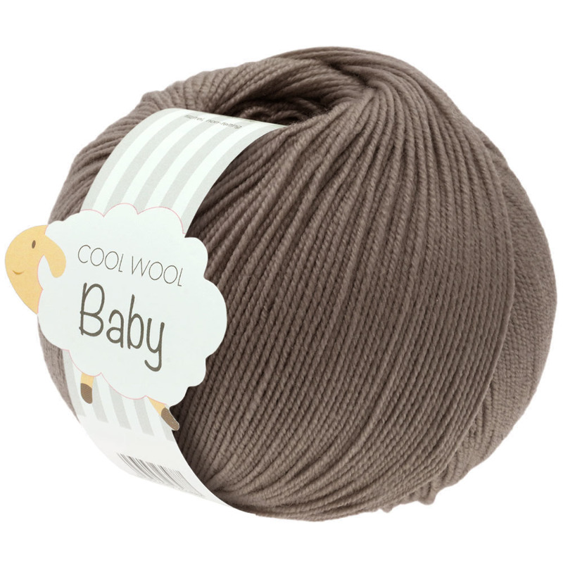 Lana Grossa - Cool Wool Baby gris-brun (211)