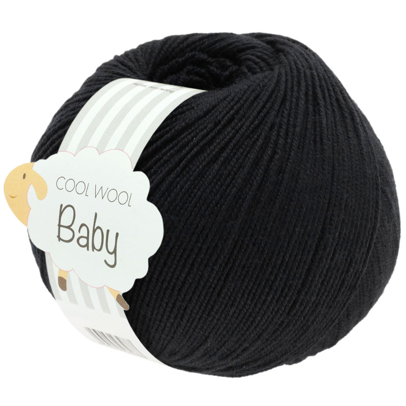 Lana Grossa - Cool Wool Baby noir (278)