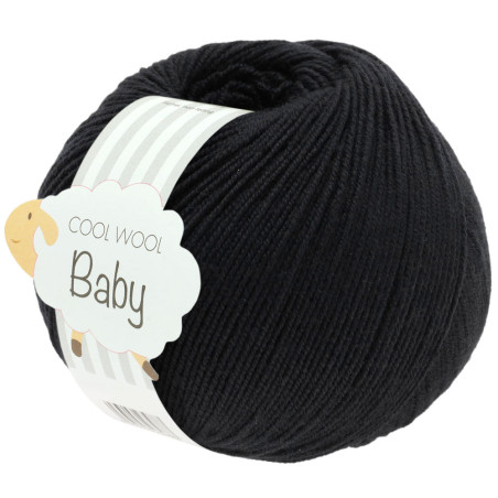 Lana Grossa - Cool Wool Baby schwarz (278)