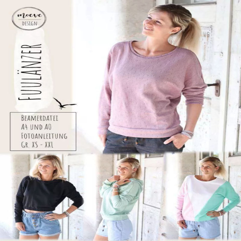 Moeve Design - Pull chauve-souris Fuulänzer XS-XXL Moeve Design - Pull chauve-souris Fuulänzer XS-XXL