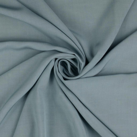 Viscose - Webware Uni bleu fumée