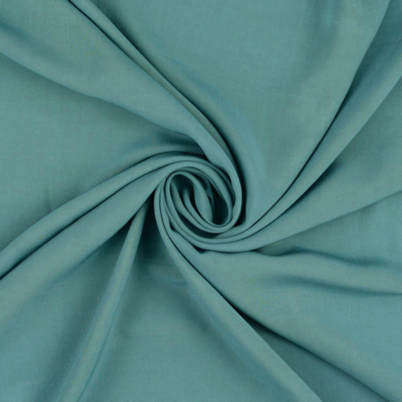 viscose - woven fabric plain smoke green