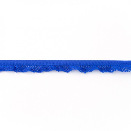 Elastic lace ruffles royal