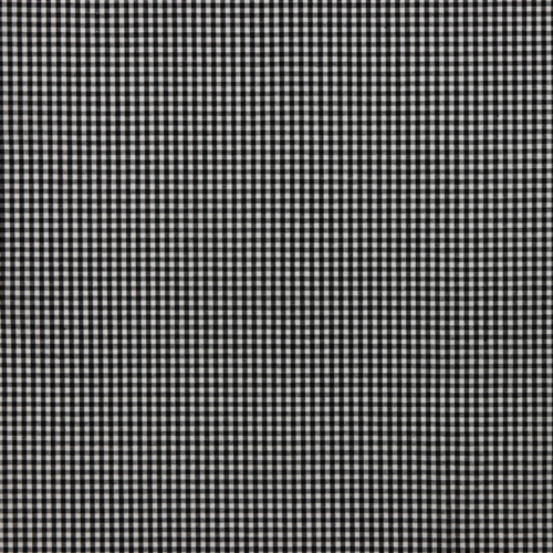 coton tissé - mini carreaux noir / blanc