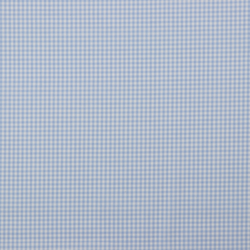 coton tissé - mini carreaux bleu clair / blanc