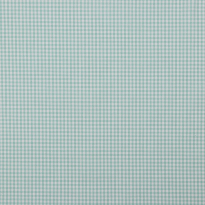 coton tissé - mini carreaux menthe / blanc