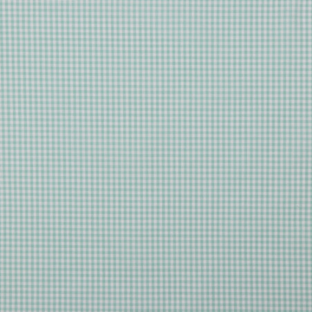 Cotton - mini check mint / white