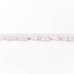 Elastic lace ruffles light grey