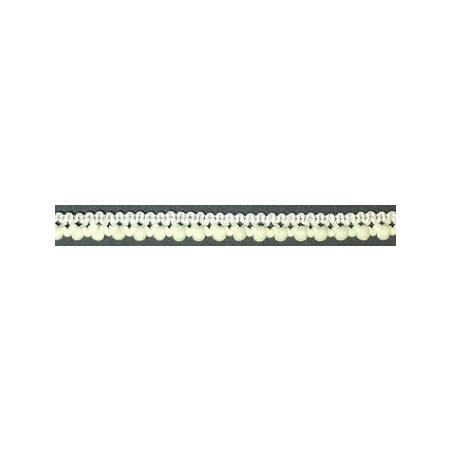 Pompomborte - 6mm vanilla (w)