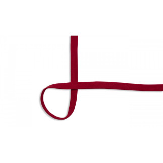 Cordon plat en coton 15 mm rouge (qt)