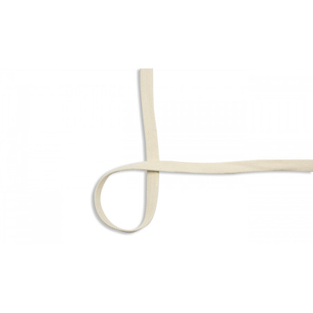 Flat cotton cord 15mm off-white (qt)