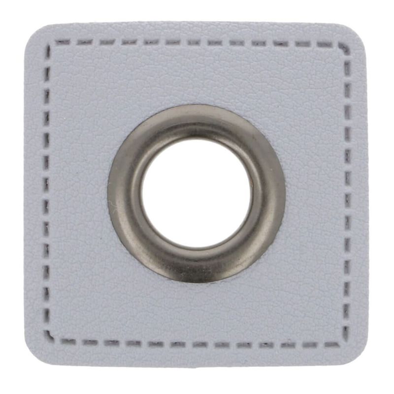 Patchs à œillets - gris clair 11 mm bronze