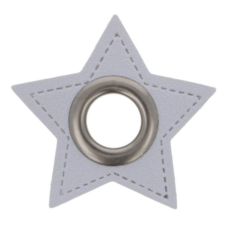 Eyelet Patches - Star light grey / gunmetal