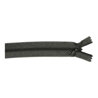 Nahtverdeckter Reissverschluss - 22cm - schwarz (000)