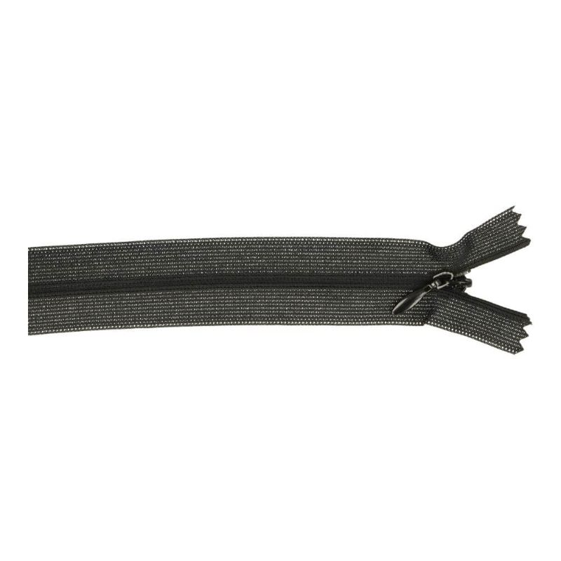 Concealed zip - 22cm - black (000)