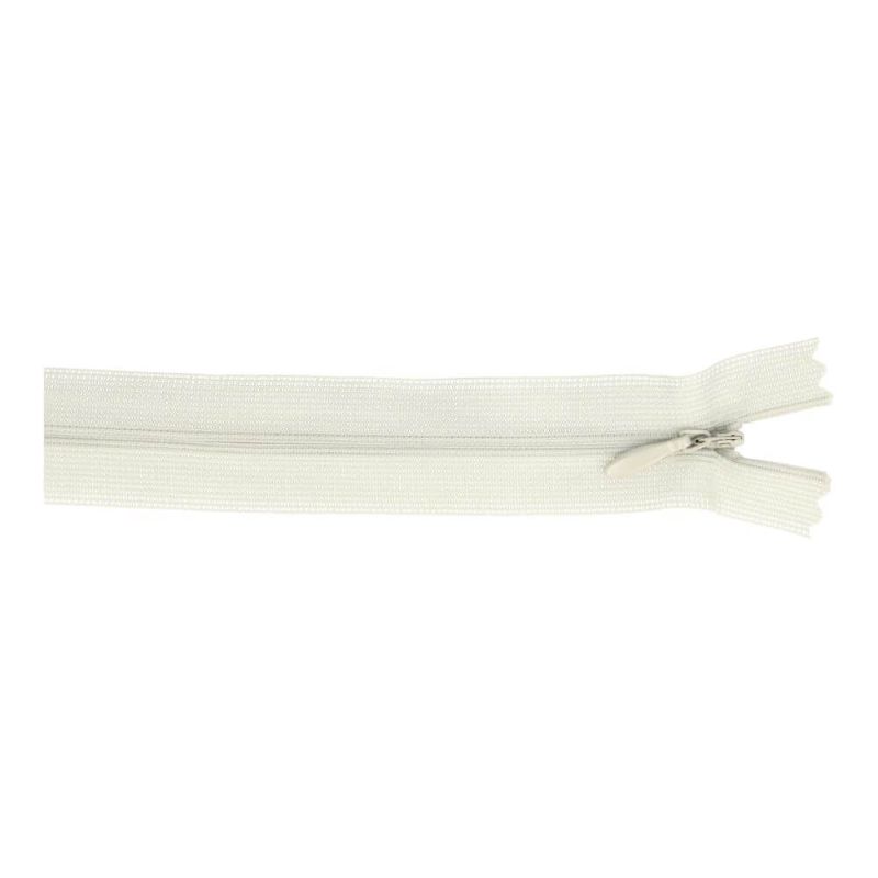 Invisible zipper - 22cm - light grey (05)