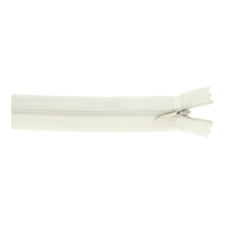 Fermeture éclair invisible - 22 cm - gris clair (05)