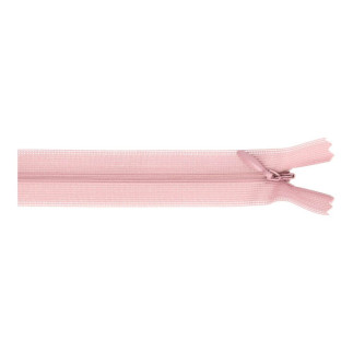 Fermeture éclair invisible - 22 cm - rose antique (126)