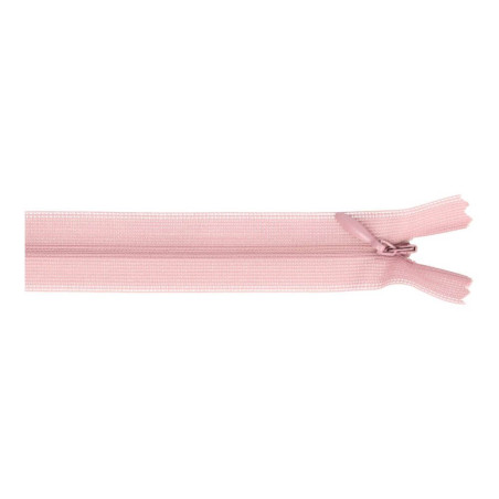 Fermeture éclair invisible - 22 cm - rose antique (126)