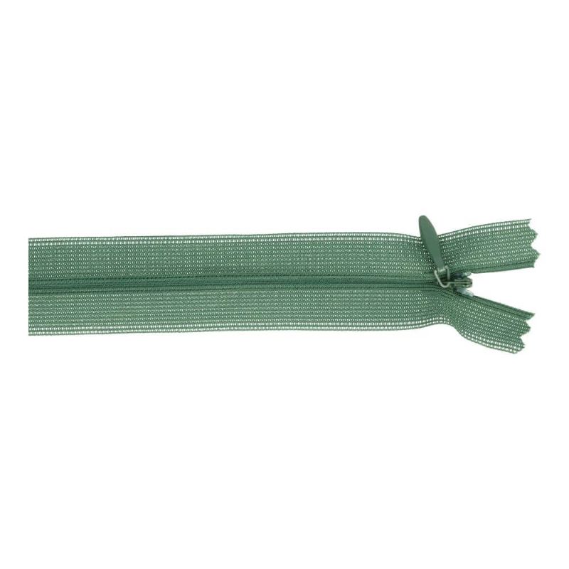 Fermeture éclair dissimulée - 22cm - vert foncé (461)