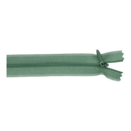 Fermeture éclair invisible - 22 cm - vert foncé (461)