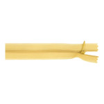 Fermeture éclair invisible - 22 cm - jaune moutarde (653)