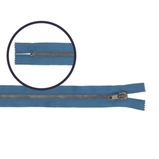 Trouser zipper 15cm nickel medium blue