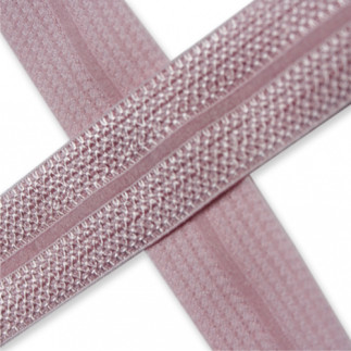 Ruban de bordure élastique Jacquard rose (qt)