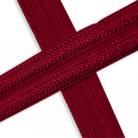 Elastic edging tape Jacquard red (qt)