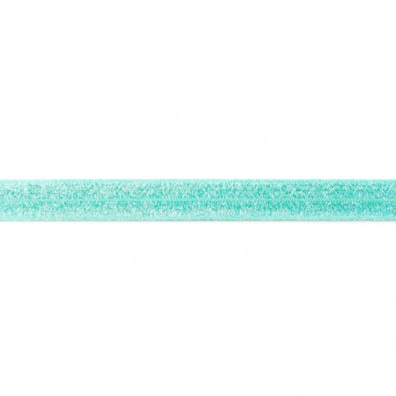 Bias tape elastic glitter dark mint