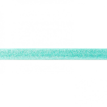 Elastic edging band glitter dark mint