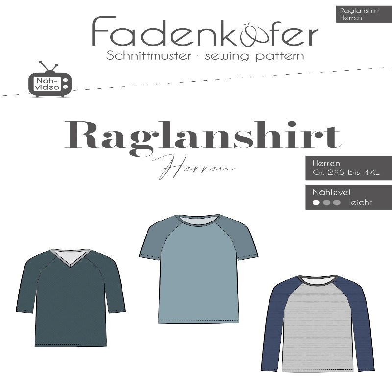 Fadenkäfer - Raglanshirt Herren