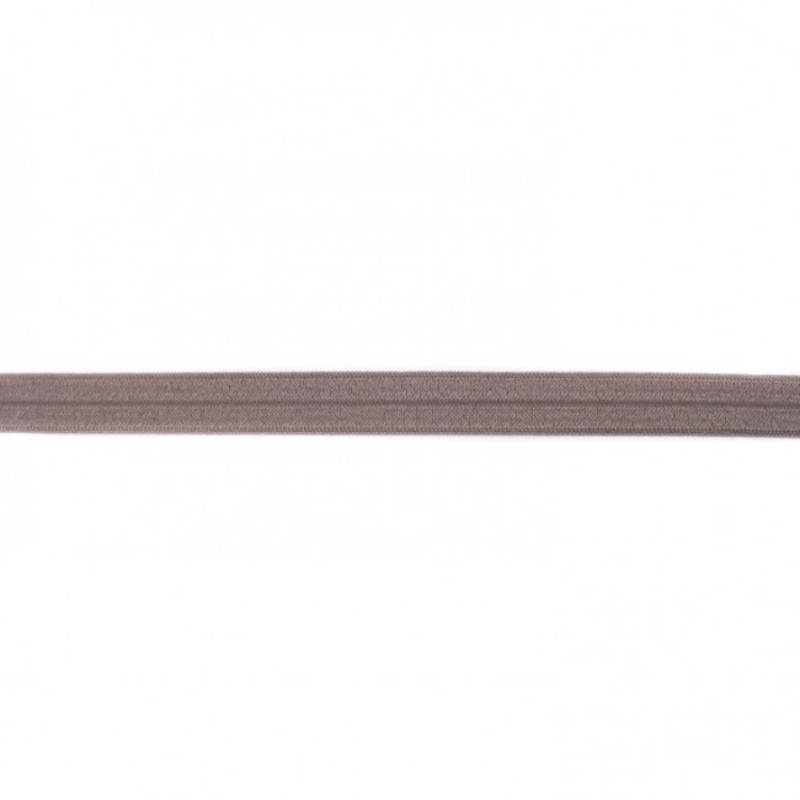 Elastic edging tape dark taupe (kh)