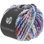 Lana Grossa - Colortwist weiss / blau / violett (04)