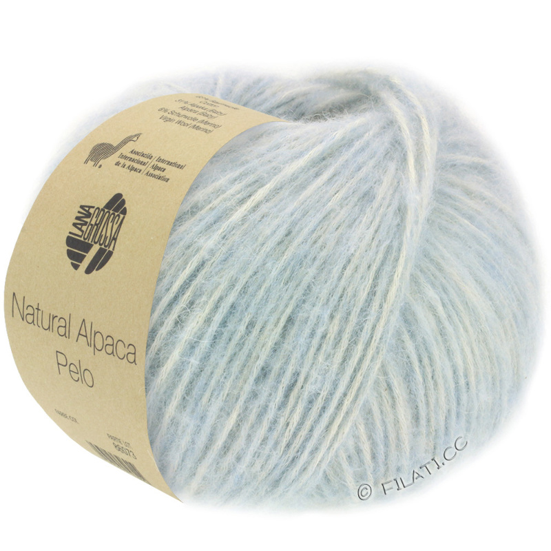 Lana Grossa - Natural Alpaca Pelo zartblau (13)