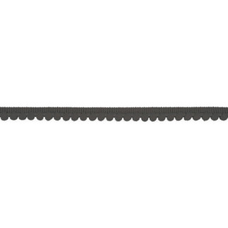 Pompom trim - 6mm dark grey (qt)