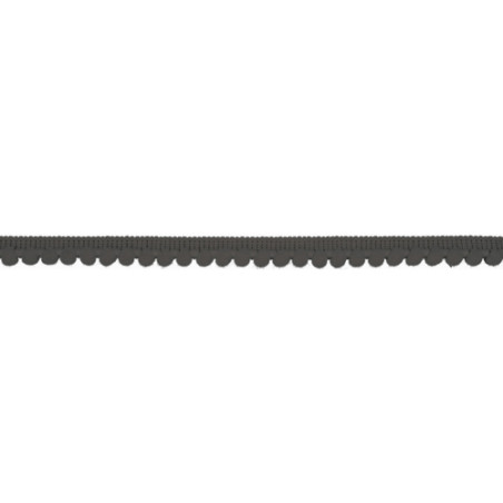 Pompom trim - 6mm dark grey (qt)
