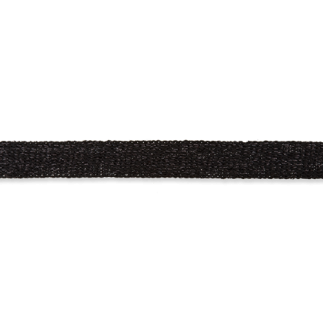 15mm Flat Web - Black Metallic