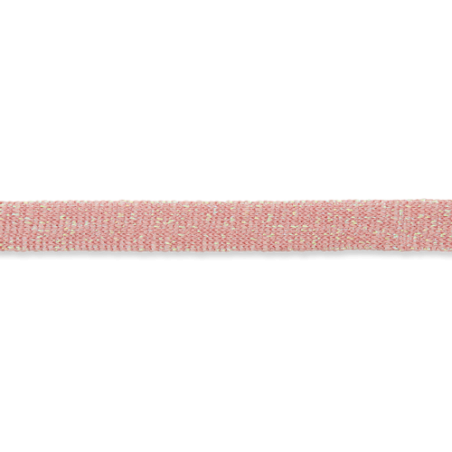 15mm Flat Cord - Rosa Metallic