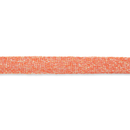 Flat cord 15mm - coral metallic