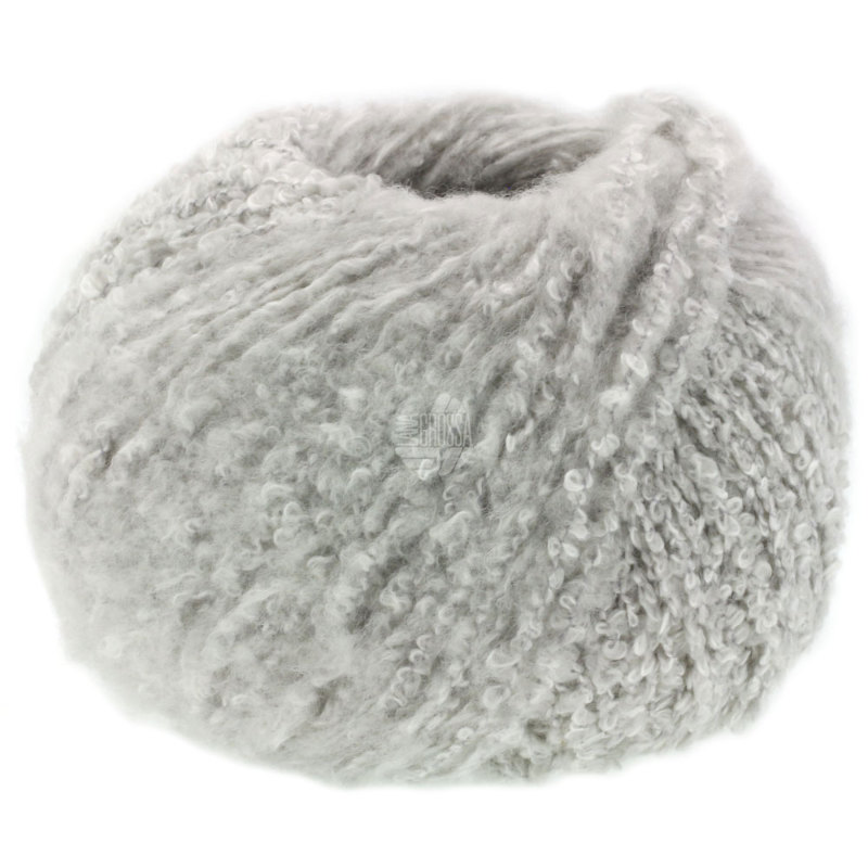 Lana Grossa - Bouclé yarn Cocco light gray (08)